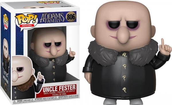 The Addams Family Animated Movie Uncle Fester Vinyl POP! Figure Toy #806 FUNKO picture