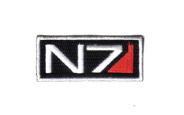 Mass Effect 3 Game N7 Tactical Ops Logo 2.5" Wide Embroidered Patch, NEW UNUSED picture