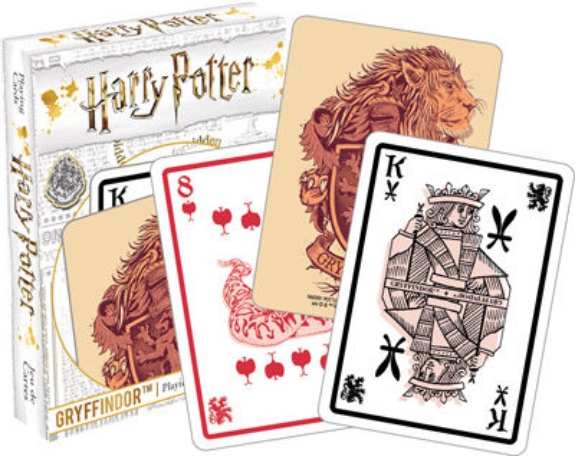 Harry Potter Gryffindor House Themed Illustrated Poker Size Playing Cards, NEW picture