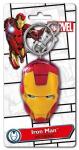 Marvel Comics Iron Man Mask Face Colored Pewter Key Ring Keychain, NEW UNUSED