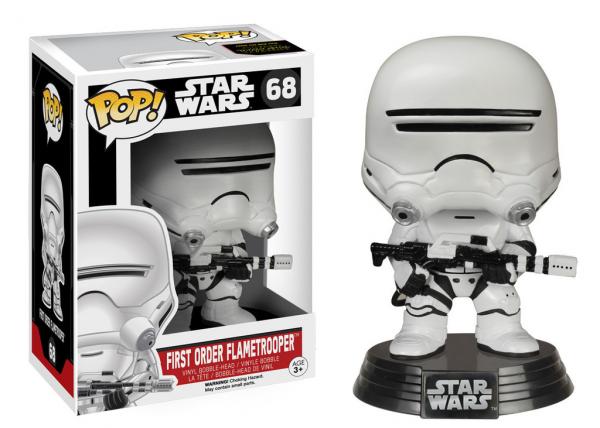 Star Wars The Force Awakens First Order Flametrooper POP Figure Toy #68 FUNKO picture