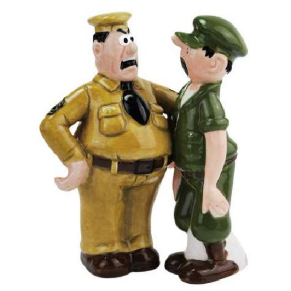 Beetle Bailey and the Sarge Ceramic Salt and Pepper Shakers Set NEW BOXED