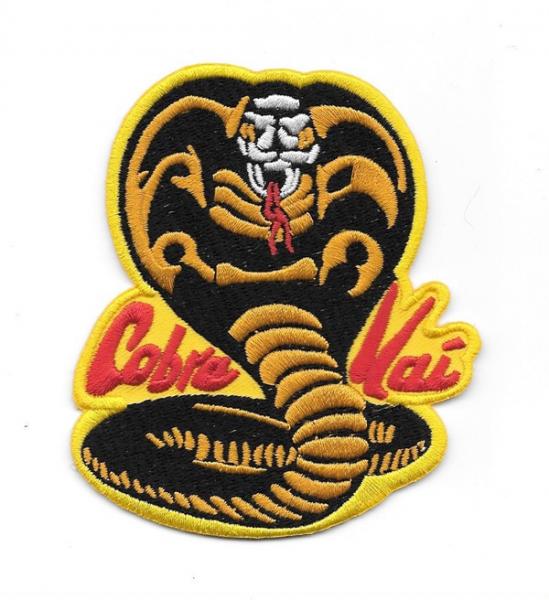 The Karate Kid Movie Cobra Kai Logo Embroidered 3.75" Patch No Mercy! NEW UNUSED picture