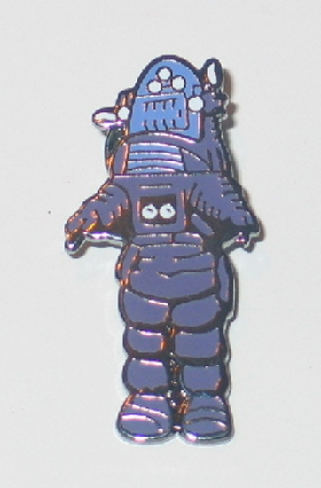 Forbidden Planet Robby the Robot Figure Cloisonne Metal Die-Cut Pin NEW UNUSED picture