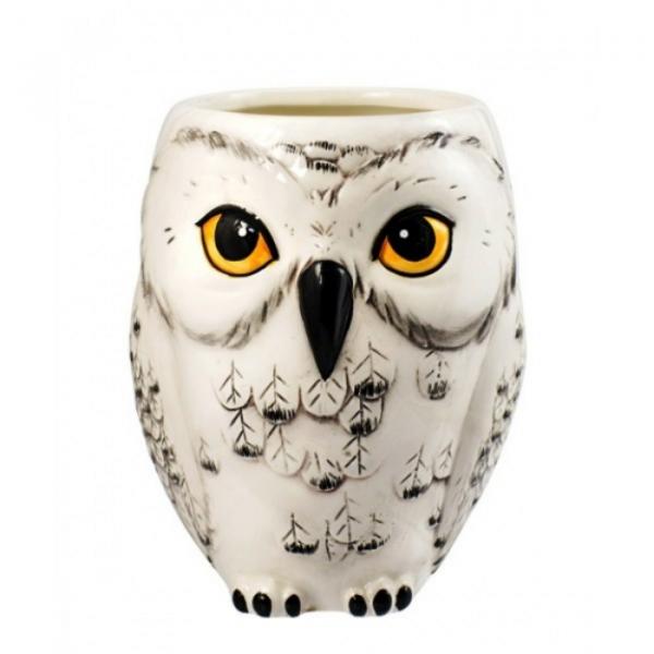 Harry Potter Hedwig the Owl Figural White 14 oz Ceramic Coffee Mug NEW UNUSED picture