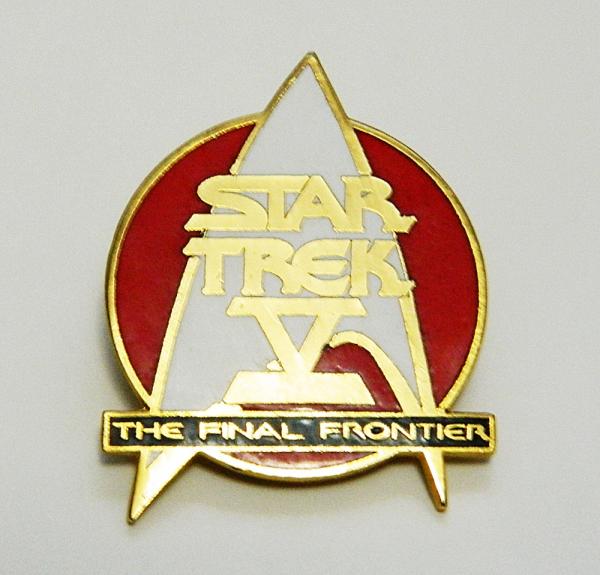 Star Trek V: The Final Frontier Movie Command Logo Metal Cloisonne Pin 1989 NEW picture