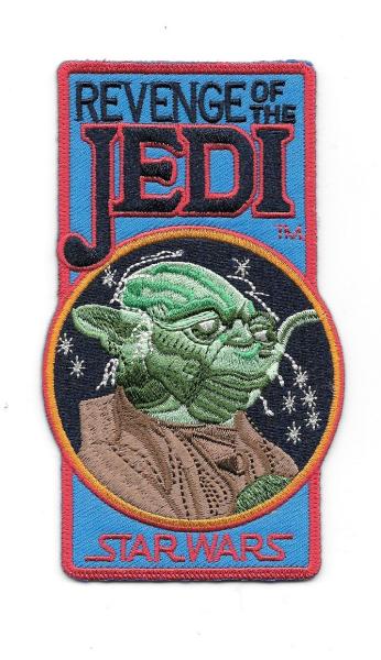 Star Wars: Revenge of the Jedi Yoda Logo Embroidered Patch, NEW UNUSED