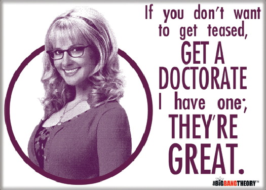The Big Bang Theory Bernadette Get A Doctorate They're Great Magnet, NEW UNUSED