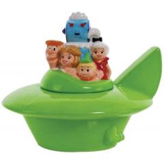 The Jetsons Characters in a Spaceship Ceramic Cookie Jar, 2012 NEW UNUSED