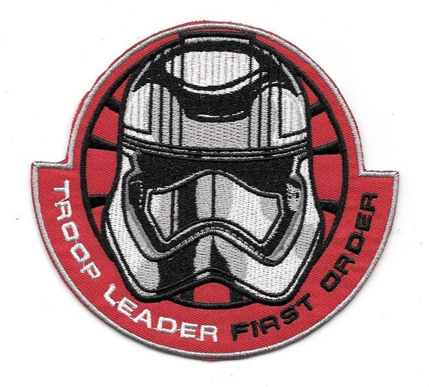 Star Wars The Force Awakens Movie First Order Troop Leader Embroidered Patch NEW picture