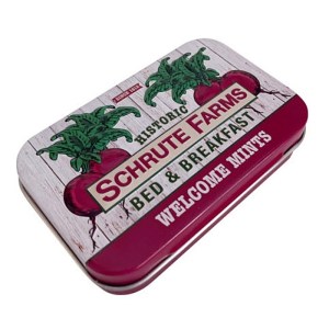 The Office Schrute Farms Welcome Mints Embossed Metal Tin NEW SEALED