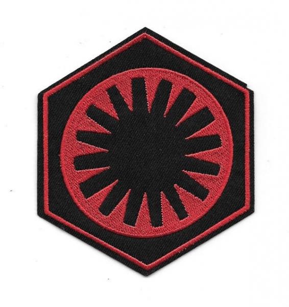 Star Wars The Force Awakens Movie First Order Red Logo Embroidered Patch NEW