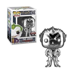 The Joker Silver Chrome Vinyl POP Figure #53 Target Exclusive FUNKO NIB Batman