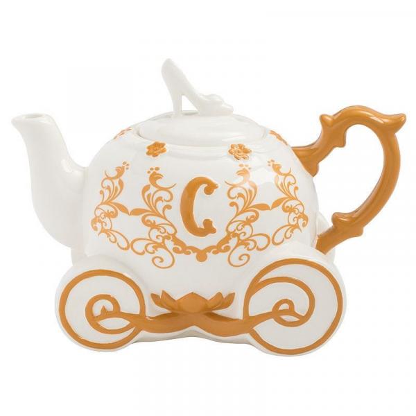 Walt Disney Cinderella Carriage Sculpted Ceramic Teapot UNUSED GIFT BOXED picture