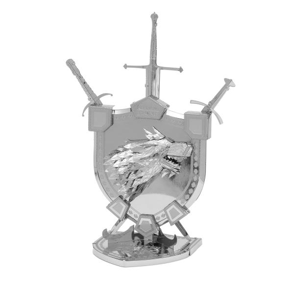 Game of Thrones House Stark Sigil Metal Earth ICONX 3D Steel Model Kit SEALED picture