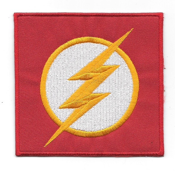 DC Comics The Flash TV Series Chest Logo Embroidered Patch, NEW UNUSED