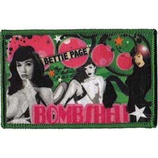 Bettie Page Bombshell Embroidered Pin-UP Patch, NEW UNUSED