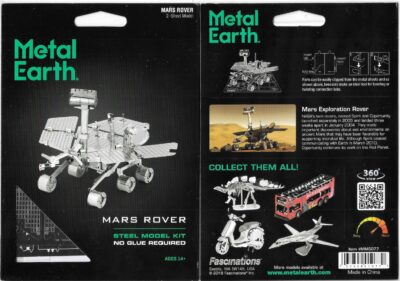 Mars Space Program Robot Rover Metal Earth Steel Model Kit NEW SEALED picture