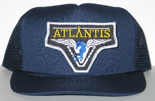 Stargate Atlantis Pegasus Popular Embroidered Patch on a Blue Baseball Cap Hat