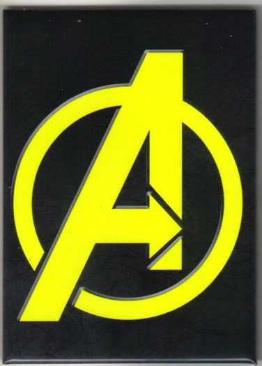 Marvel Comics The Avengers Movie Team A Logo Refrigerator Magnet, NEW UNUSED