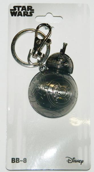 Star Wars BB-8 Droid Pewter Metal 3-D Key Chain Key Ring NEW UNUSED picture