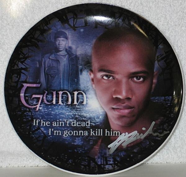 Buffy/Angel Ltd. Num. Gunn Image Bone China Plate J. August Richards Autographed NEW UNUSED picture