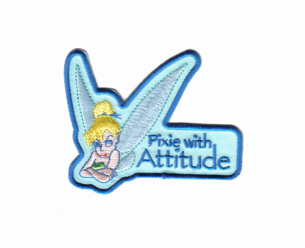 Walt Disney's Peter Pan Tinkerbell Pixie With Attitude Embroidered Patch, NEW