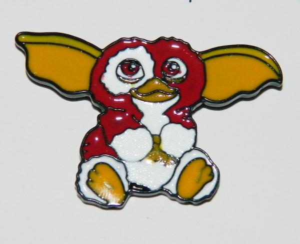 Gremlins Movie Gizmo Figure Sitting Die-Cut Metal Enamel Pin NEW UNUSED