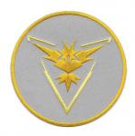 Pokemon Go Game Team Instinct Logo 3.5" Round Embroidered Patch, NEW UNUSED