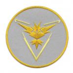 Pokemon Go Game Team Instinct Logo 3.5" Round Embroidered Patch, NEW UNUSED