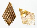 Battlestar Galactica Major Rank Metal Collar Pips Pin Deluxe Set of 2 NEW UNUSED