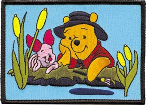 Walt Disney's Winnie the Pooh with Piglet Figures Patch, NEW UNUSED picture