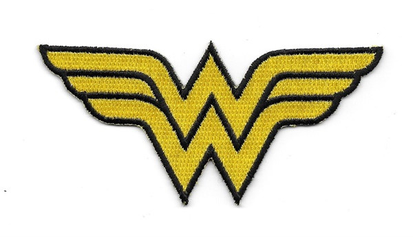 DC Comics Wonder Woman WW Comic Chest Logo Embroidered Patch Large NEW UNUSED