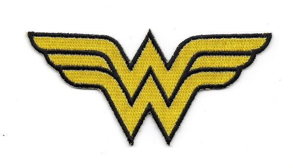 DC Comics Wonder Woman WW Comic Chest Logo Embroidered Patch Large NEW UNUSED picture