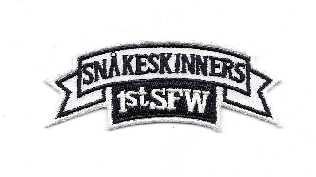 Stargate SG-1 TV Series Snakeskinners 1st SFW Logo Embroidered Patch NEW UNUSED