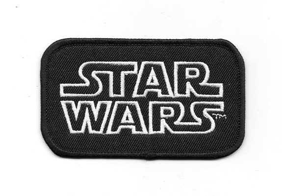 Classic Star Wars Original Name Movie Logo Embroidered Patch, NEW UNUSED