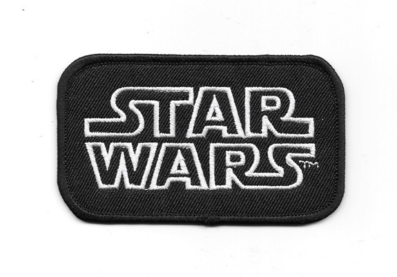 Classic Star Wars Original Name Movie Logo Embroidered Patch, NEW UNUSED picture