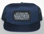 Star Wars original Name Logo Patch on a Black Baseball Cap Hat NEW UNWORN