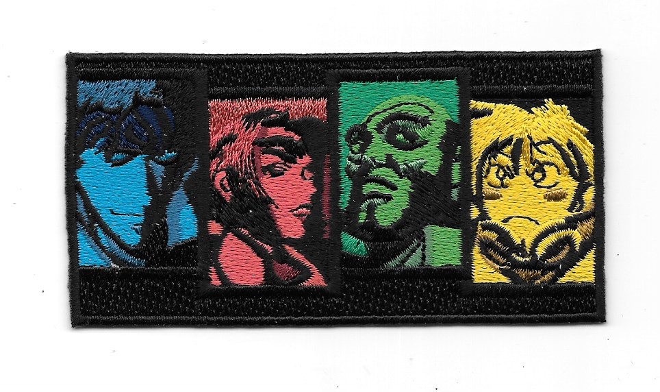 Cowboy Bebop Japanese Anime' Main Character Faces Embroidered Patch NEW UNUSED
