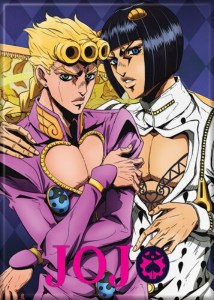 JoJo’s Bizarre Adventure Anime Giorno and Bucciarati Refrigerator Magnet UNUSED picture