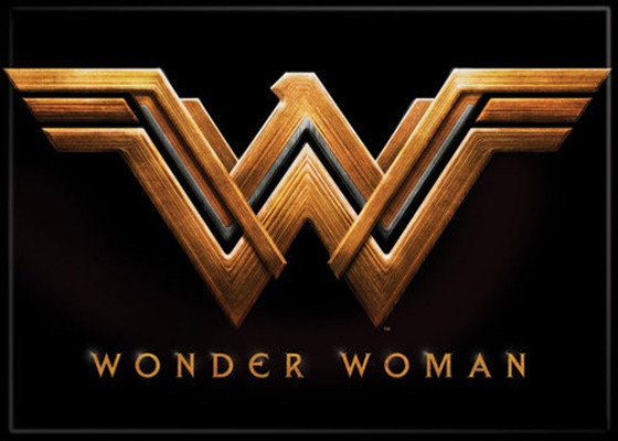 Wonder Woman Movie New WW Logo Image Above Name Refrigerator Magnet NEW UNUSED