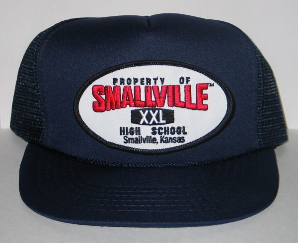 Property of Smallville High School Patch on a Blue Baseball Cap Hat NEW