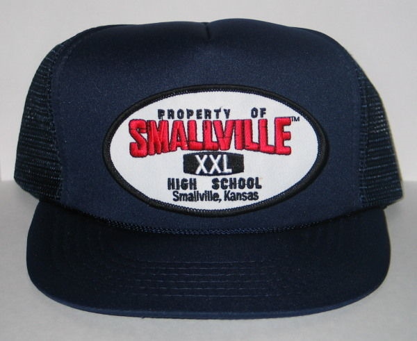 Property of Smallville High School Patch on a Blue Baseball Cap Hat NEW picture