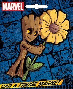 Marvel Comics Guardians of the Galaxy Baby Groot with Flower Car Magnet UNUSED
