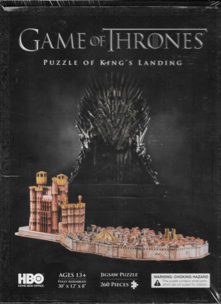 Game of Thrones Kings Landing 260 Piece 3D Jigsaw Puzzle 4d Cityscape NEW SEALED