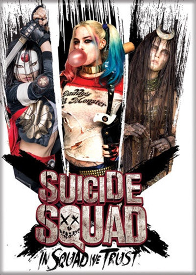 Suicide Squad Movie Harley Quinn In Squad We Trust Refrigerator Magnet UNUSED