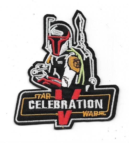 Star Wars Celebration V Boba Fett with Blaster Logo Embroidered Patch NEW UNUSED picture