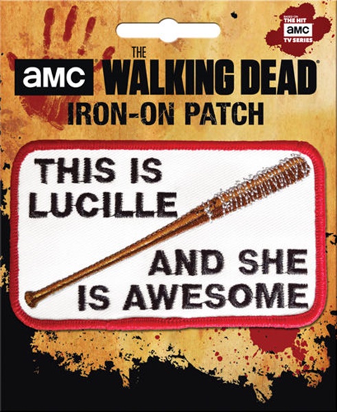 The Walking Dead This Is Lucille and She Is Awesome Embroidered Patch NEW UNUSED picture