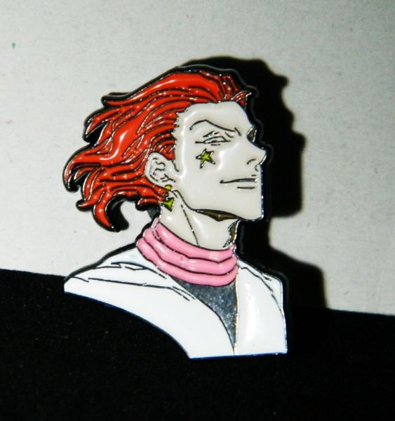 Hunter X Hunter Anime Hisoka Morow Bust Image Metal Enamel Pin NEW UNUSED picture