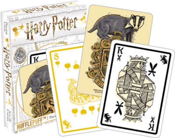 Harry Potter Hufflepuff House Themed Illustrated Poker Size Playing Cards, NEW picture